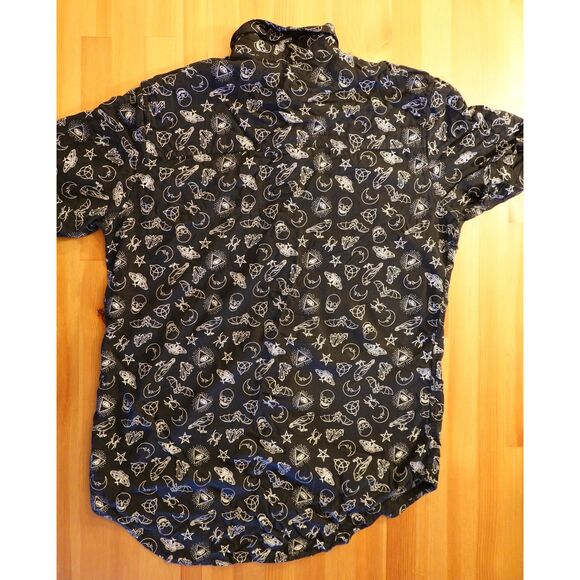 Size S Hot Topic Unisex/Men's Button Up Occult Shirt - Picture 2 of 4
